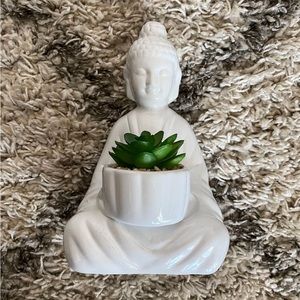 White Faux Plant Decor